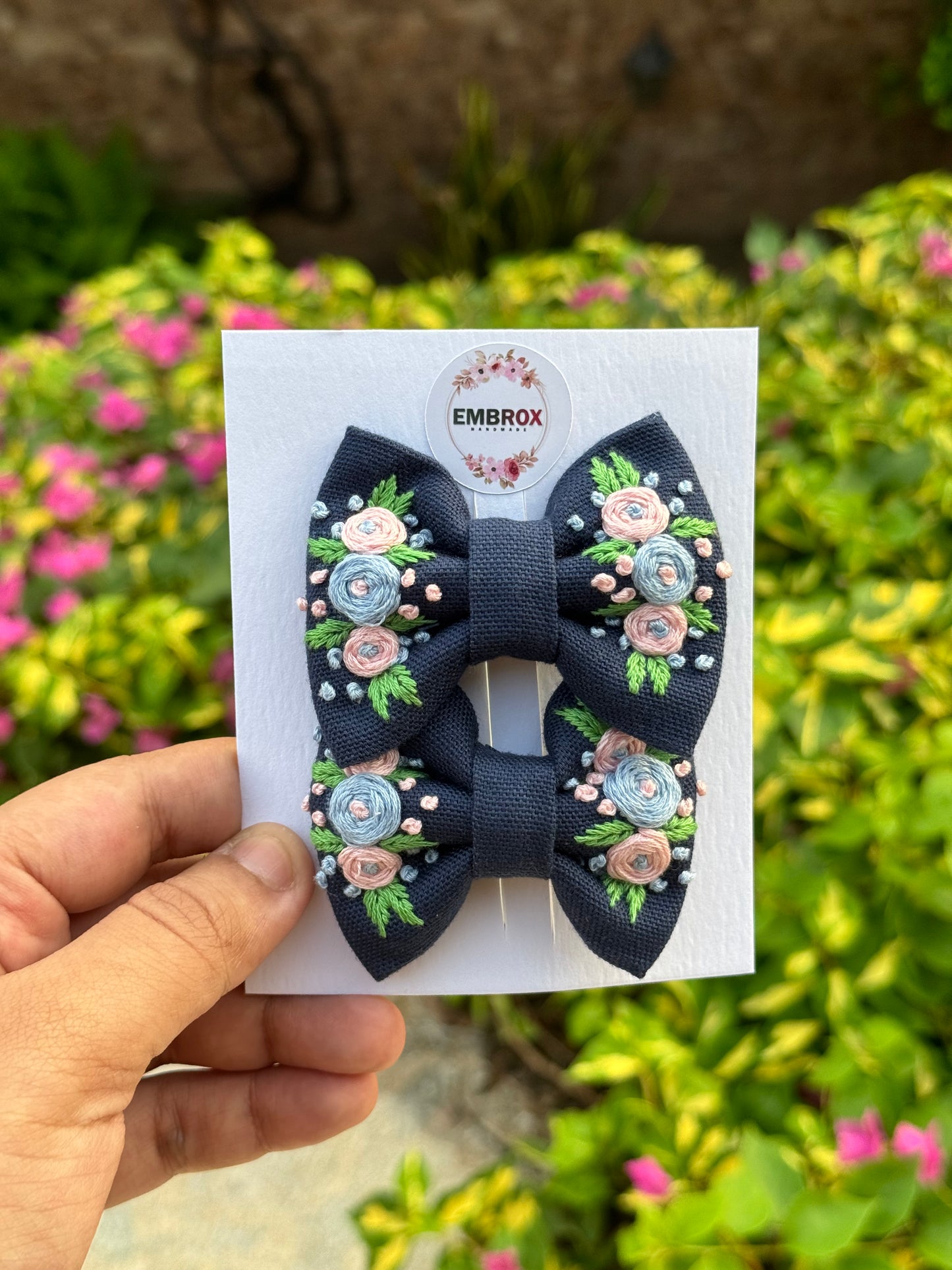 "Sweet Posy" Mini Bow Clips