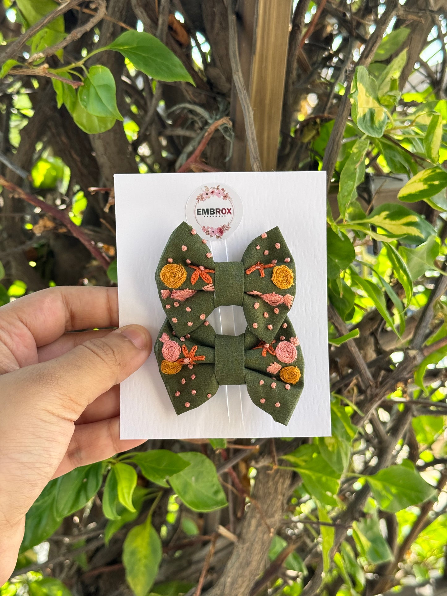 The Wildflower Duet mini hair bow(pair)