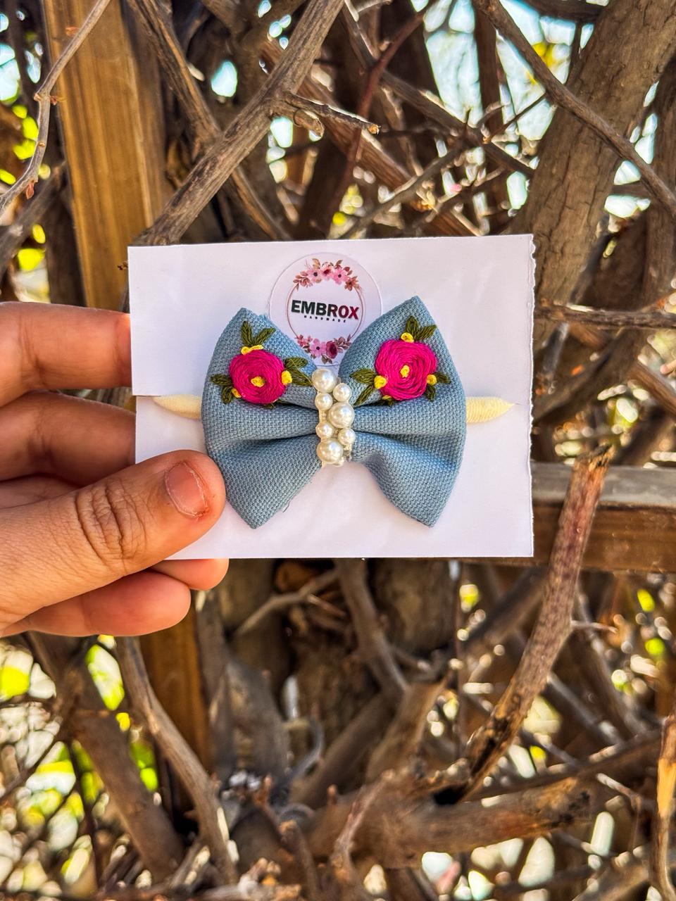 Heirloom Rose Band Bow