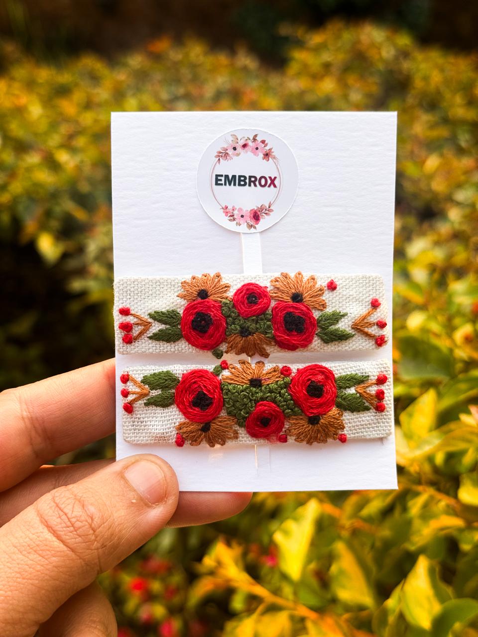 Rustic Blossom Barrettes