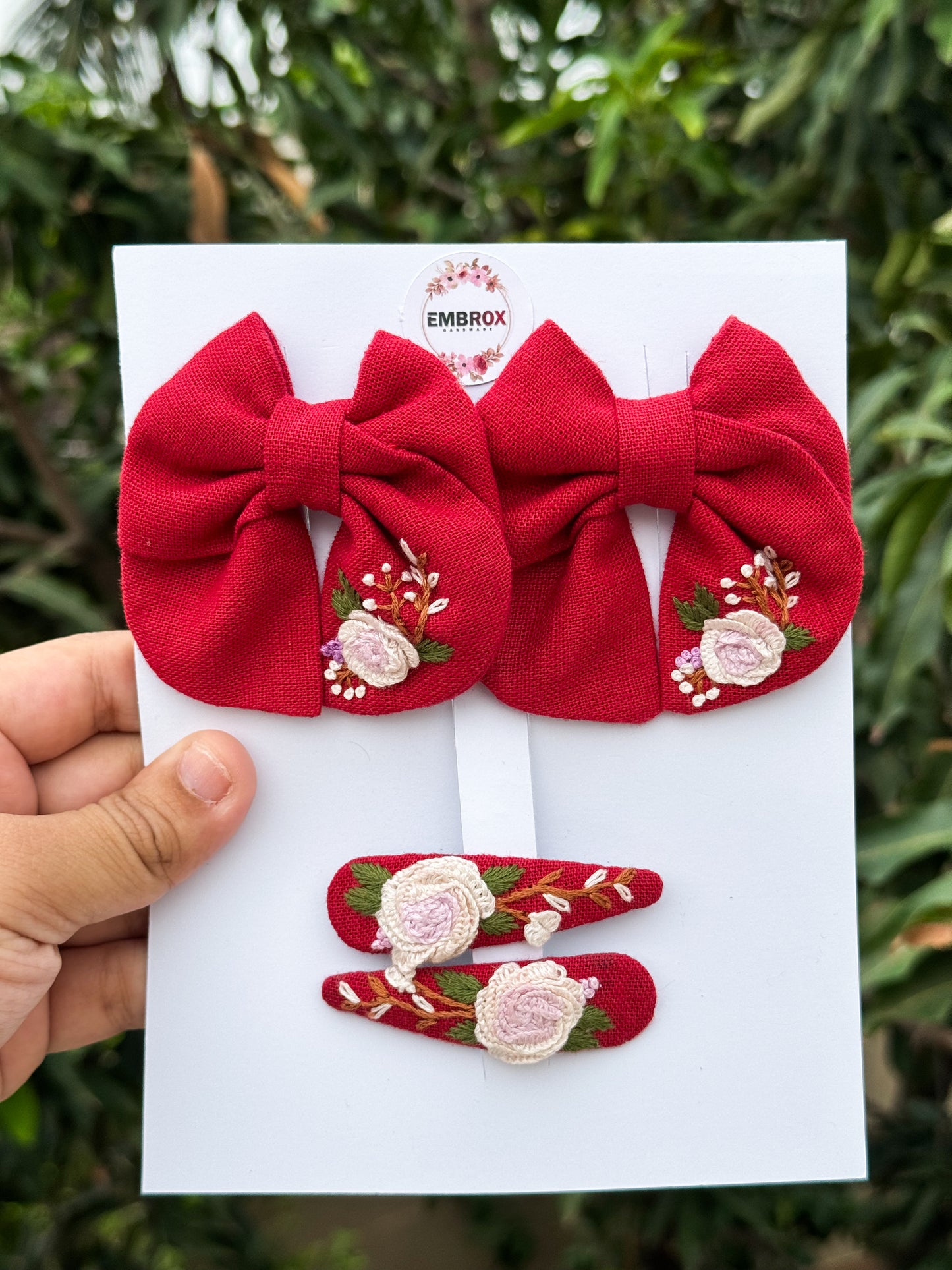 Ruby Rose Garden Bow Set