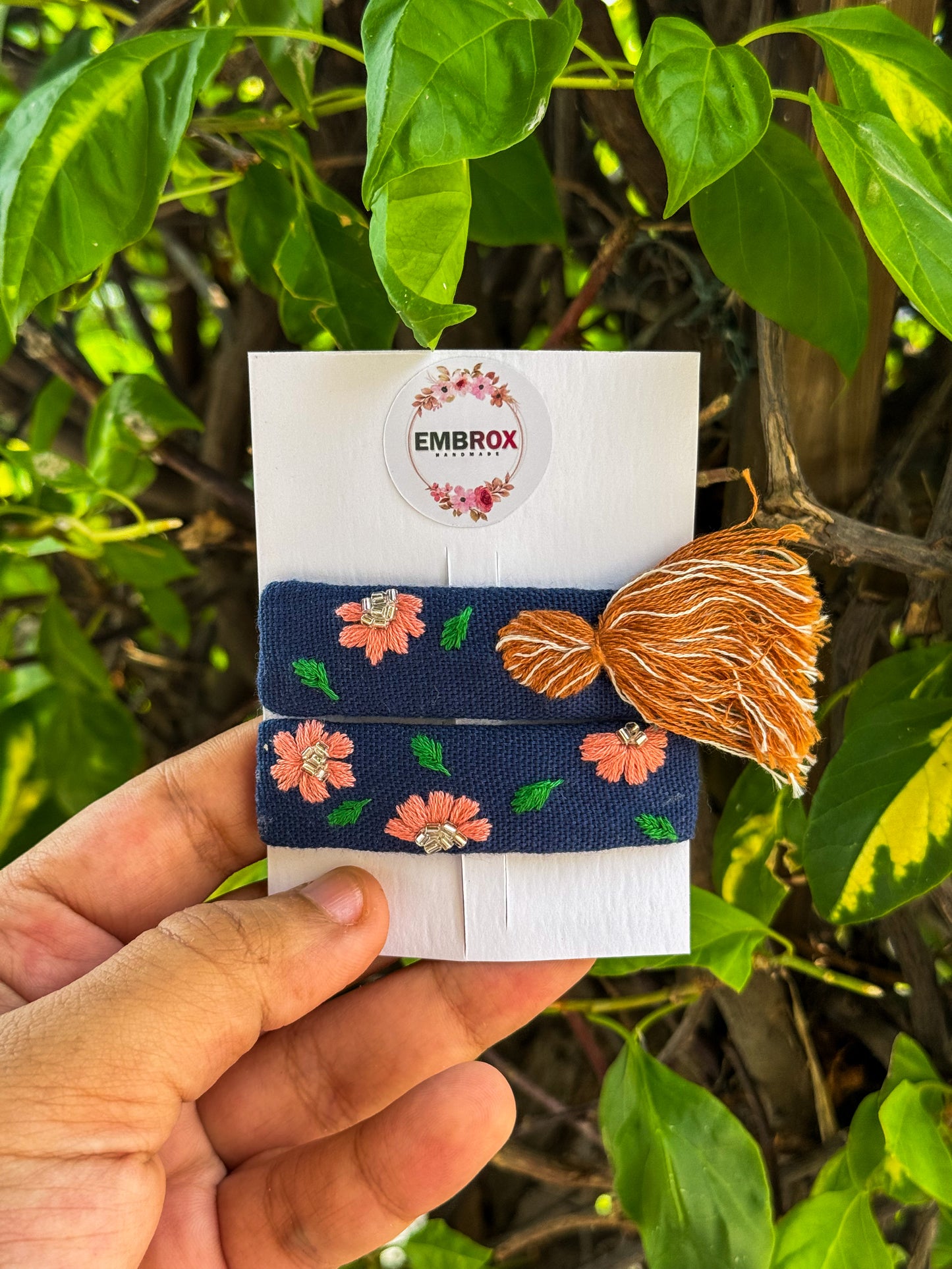 Folkloric Floral hair pins