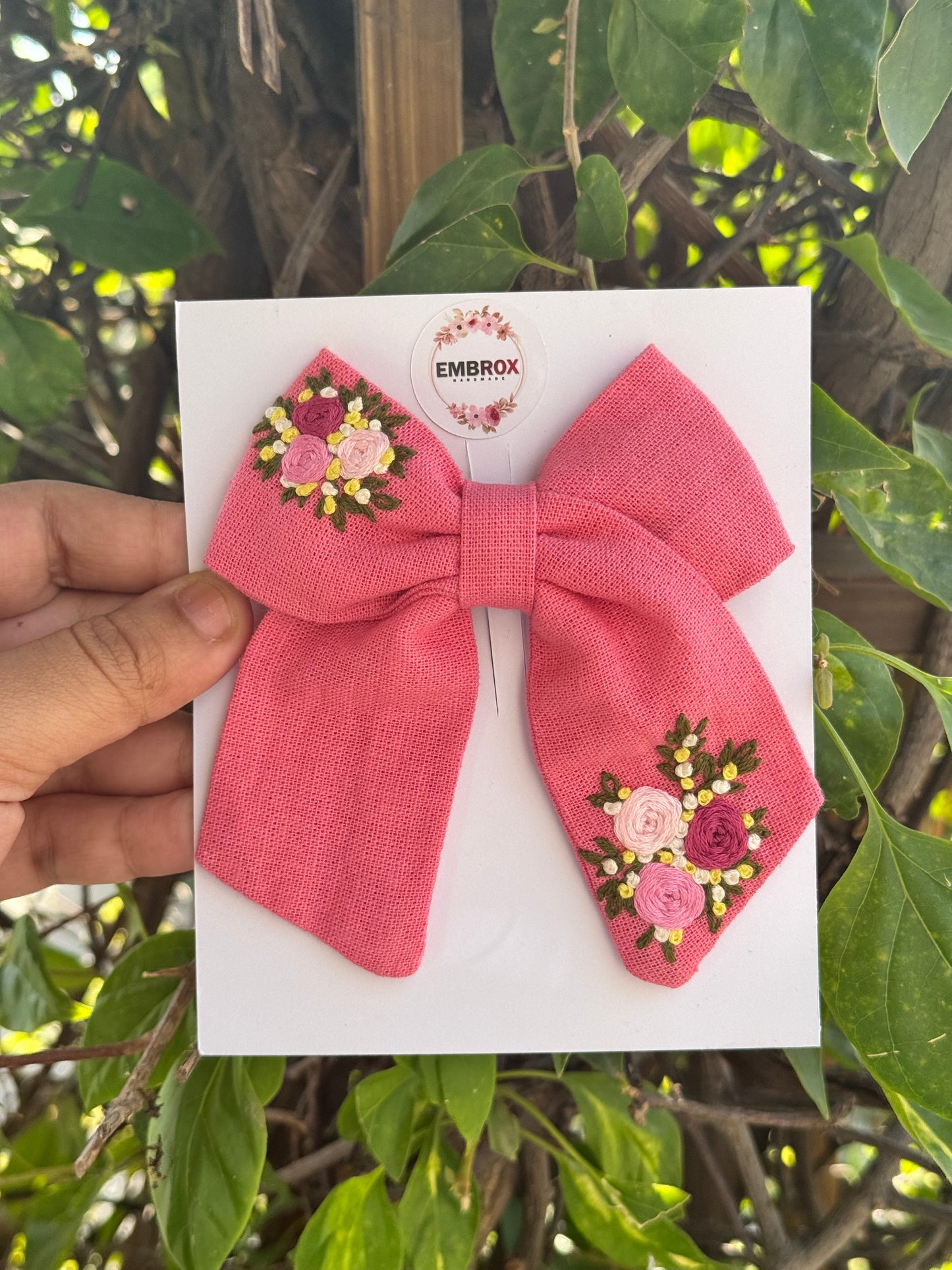 Rosebud Linen Heirloom Bow