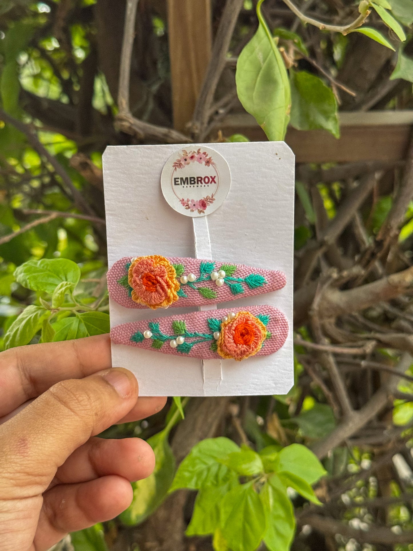 Blossom Pearl Snap Clips