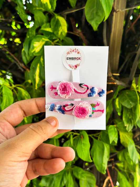Swan Bloom Hair Clips 🦢🌸