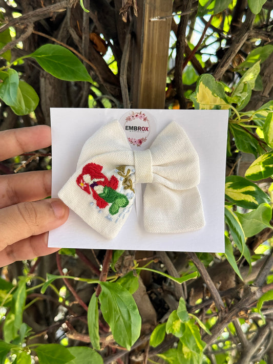 The "Embroidered Fable" Hair Bow