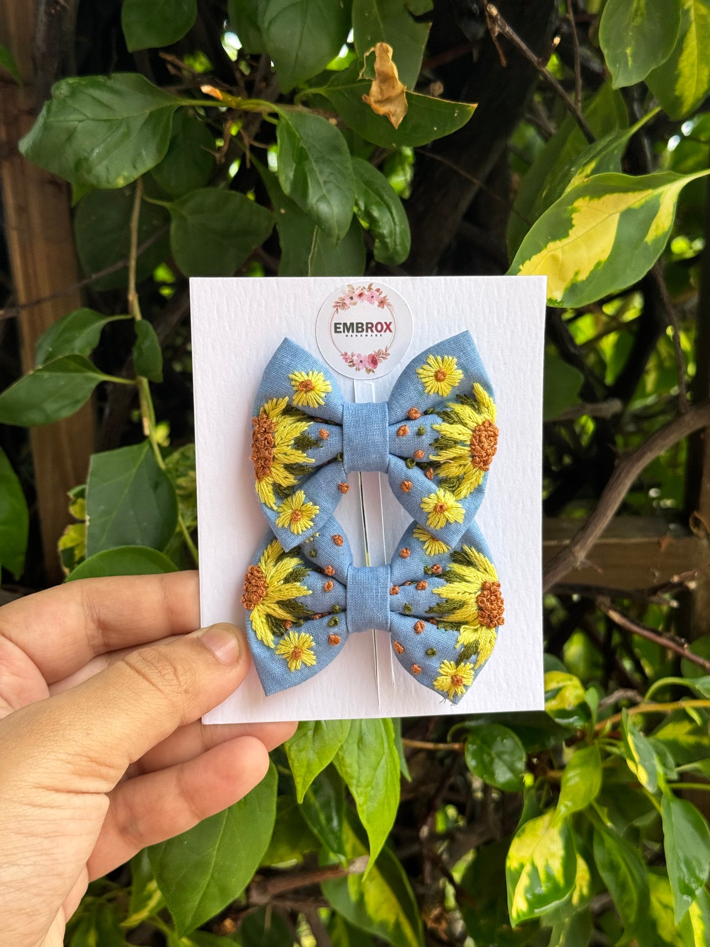 Sunshine Bloom Hair Bow Set 🌻✨