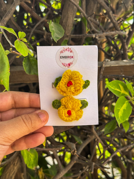 Chirpy Chick' Crochet Clips