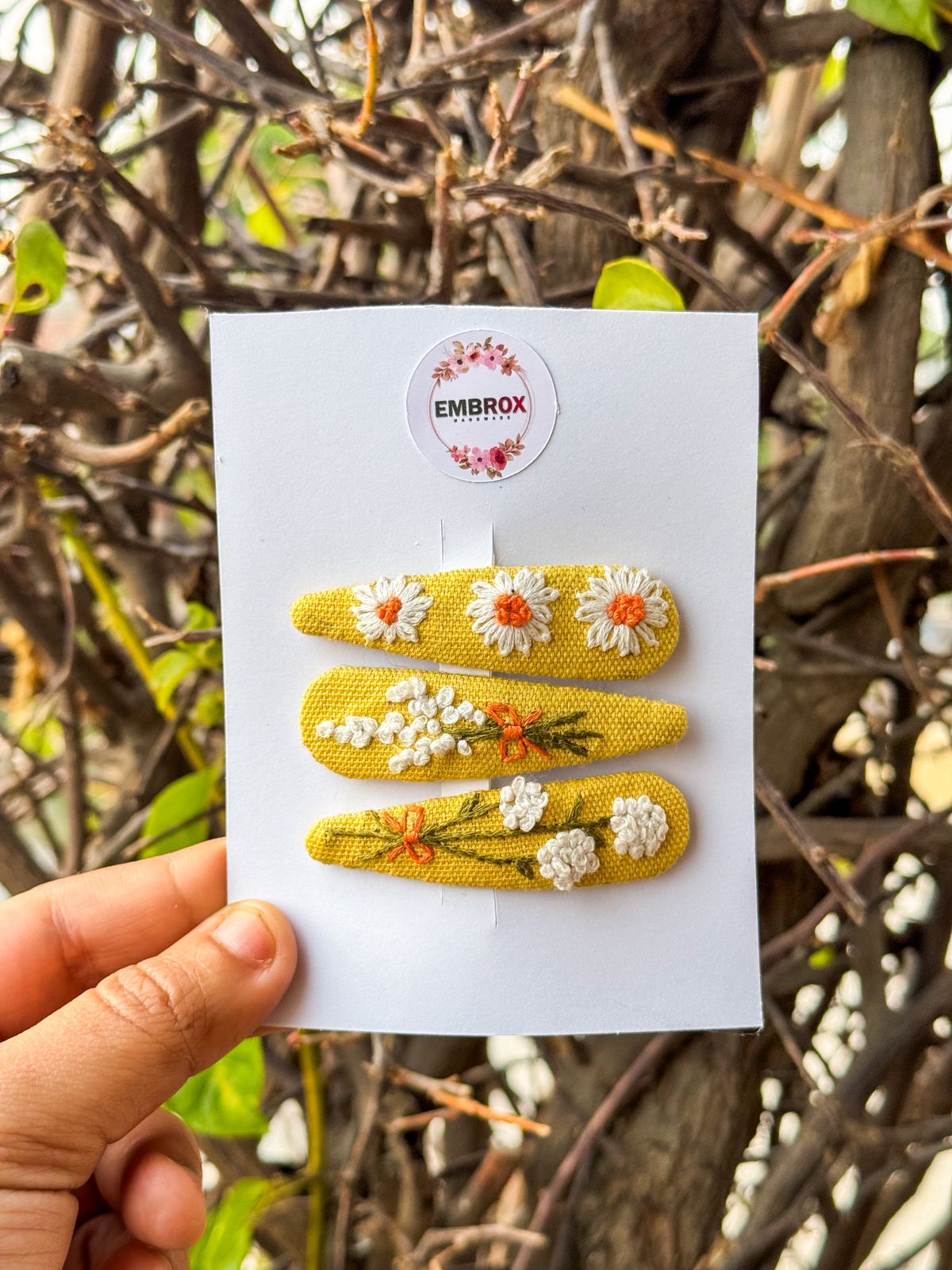 Golden Daisy Stitch pins