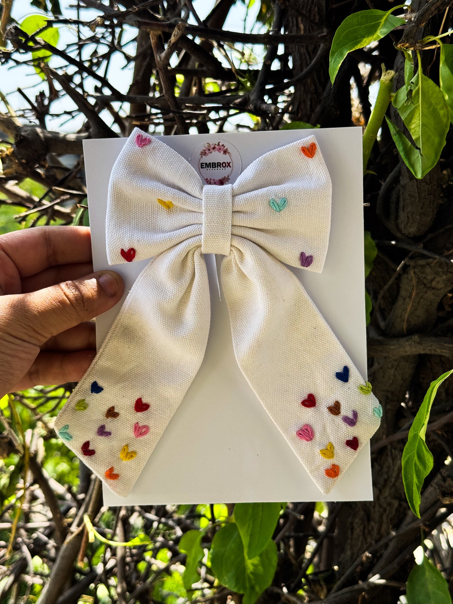 The Rainbow Heartstrings Bow