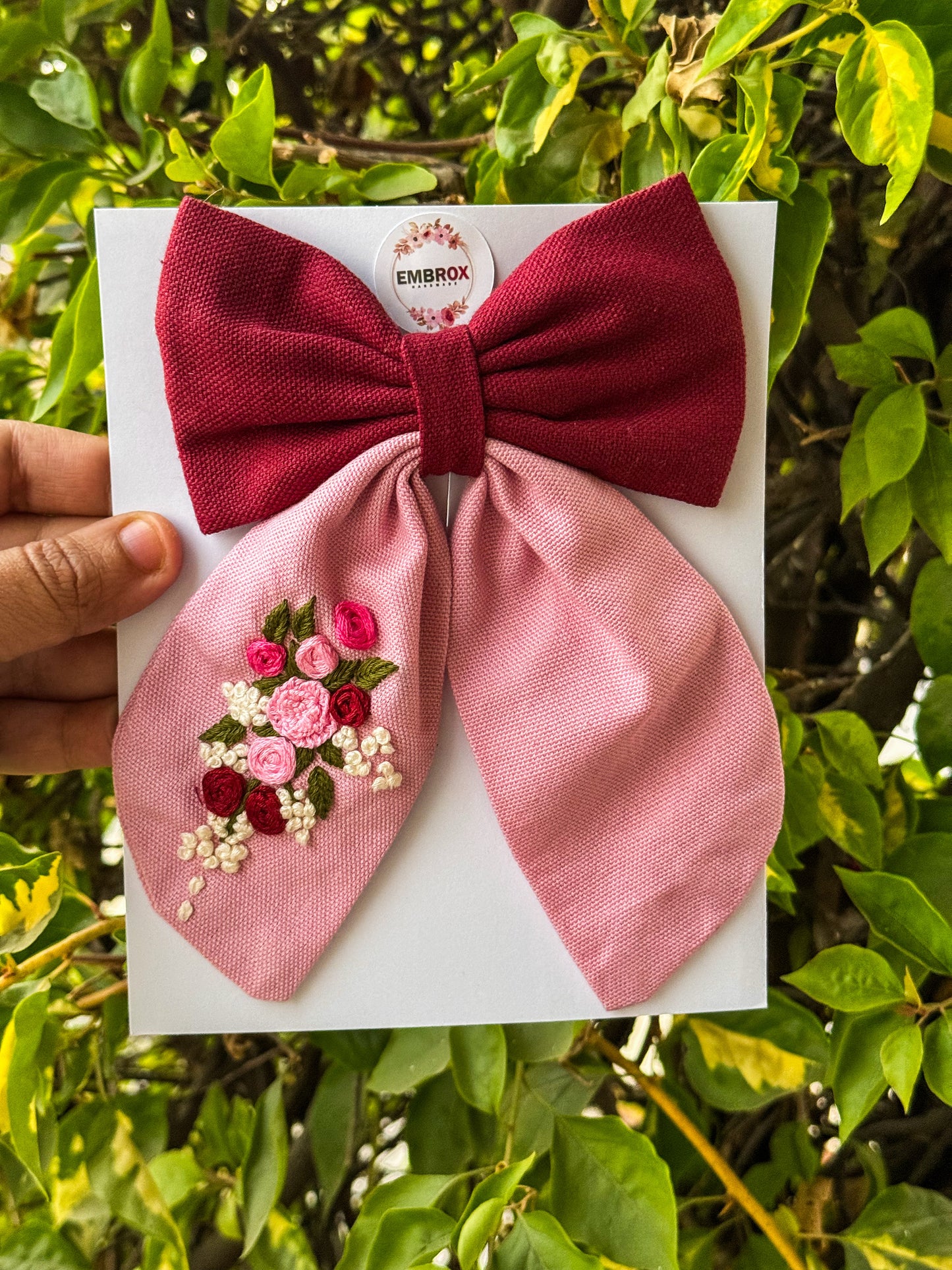 The "Rosewater Bloom" Bow