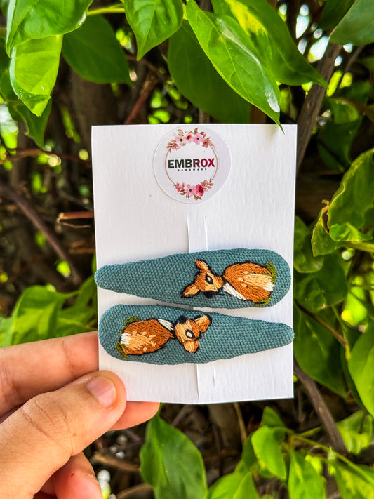 Fox Nap Snap hair pins