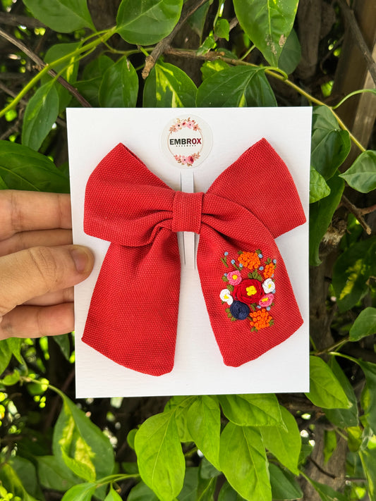 Scarlet Blossom Bow 🌺