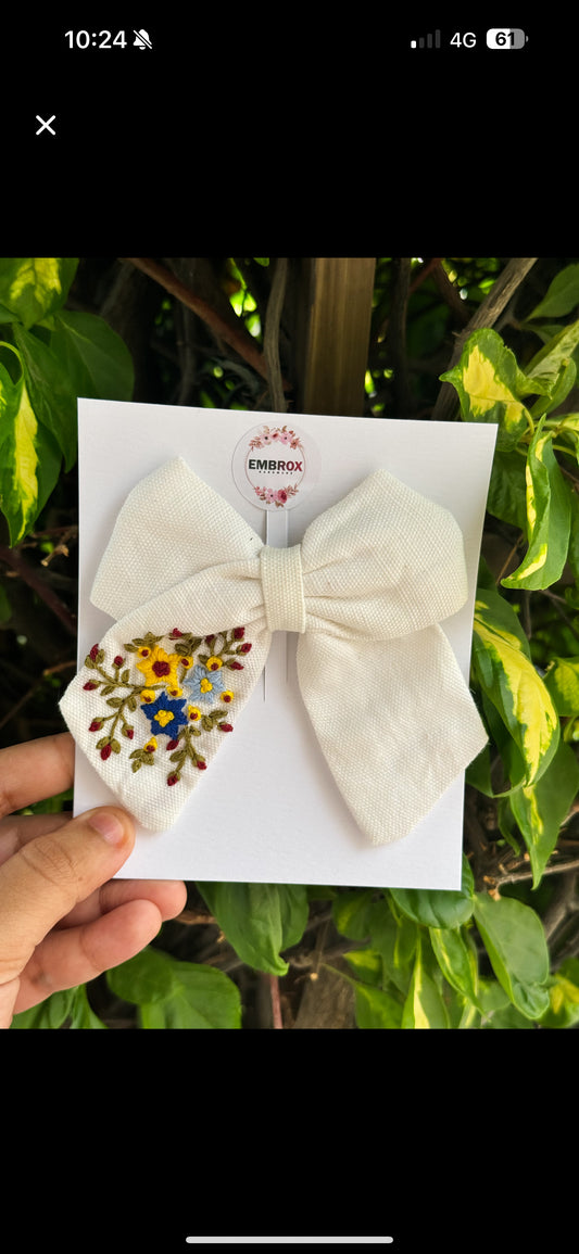 The Cottagecore Floral Bow