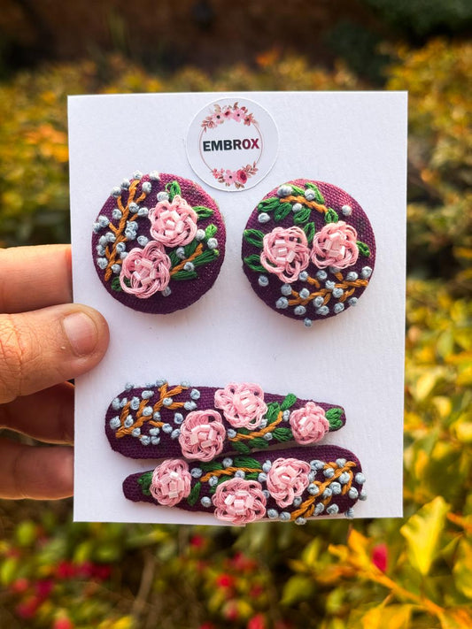 "The Blooming Vine" Hair tie and pins Set